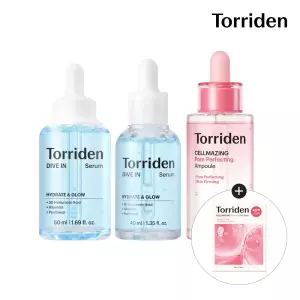 [SET] 다이브인 저분자 히알루론산 세럼 50ml+40ml+셀메이징 모공앰플 30ml (+겔 마스크 1매)