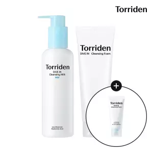 [SET] 다이브인 히알루론산 클렌징 밀크 200ml + 다이브인 클렌징폼 150ml (+다이브인 폼 30ml)