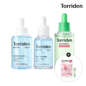 [SET] 다이브인 저분자 히알루론산 세럼 50ml+40ml+밸런스풀 시카 컨트롤 세럼 50ml (+컨트롤세럼 10ml+모공 마스크 1매)