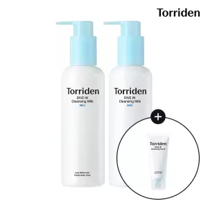 [SET] 다이브인 저분자 히알루론산 클렌징 밀크 200ml X 2개 (+다이브인 폼 30ml)
