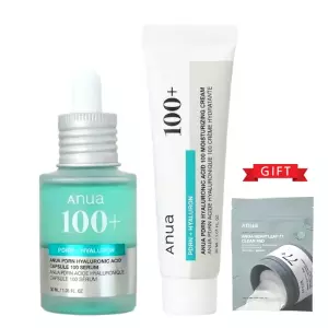 피디알엔 히알루론산 캡슐 100 세럼 30mL+수분크림 30ml 1세트 / 어성초토너패드10매 추가증정