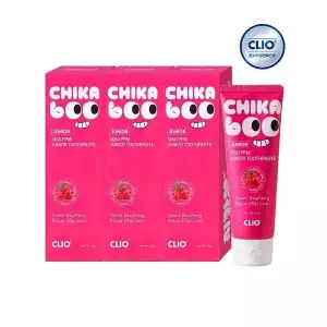 [하프클럽/] 치카부 마일드 바이옴 키즈 고불소 잇몸 치약 라즈베리 90g 3입 x