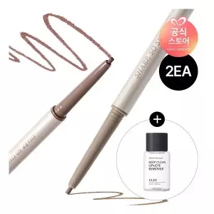 2EANEW COLOR 샤프 쏘 심플 워터프루프 펜슬 라이너 증정 마이크로페셔널딥클린립아이리무버 31ml