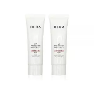 UV 유브이 프로텍터 톤업 선크림 피치 SPF50+PA++++ 50ml, 2개