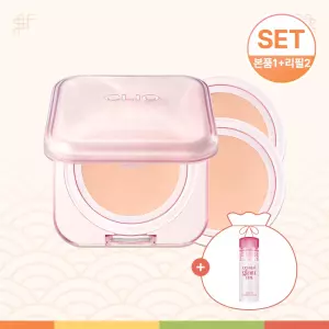 [SET] 킬커버 메쉬 글로우 에센셜 쿠션 기획+리필 (본품+리필 2개) [증정] 글램틴트 미니
