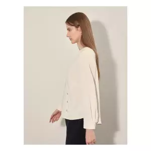 올리비아로렌라운드 랩 블라우스 VOCNL4F8231EHWD