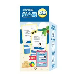 [더블 즉각쿨링] 자작나무 수분 선스틱 19g 더블 (+수분패드 4매)