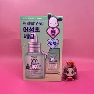 산리오 캐릭터즈 어성초 77 B3 징크 트러블 세럼 30ml 리필 기획 + 포차코 파우치 에센스 앰플 &&&