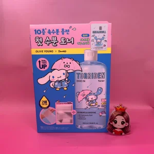 다이브인 저분자 히알루론산 토너 500ml 기획 + 늘어나는 화장솜 + 스티커 스킨 &&&