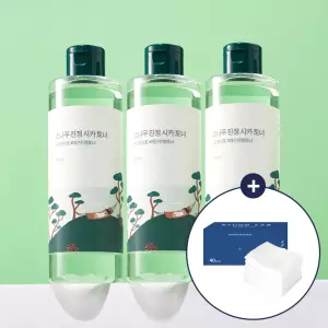 슈퍼 소나무 진정 시카 토너 250ml 3개 세트 +늘어나는 스킨패드 40매입